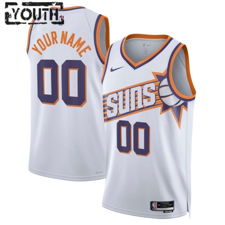 NBA Børn Trøje Phoenix Suns Custom 2023-24 Nike Association Edition Hvid Swingman NBA Børn Trøje Phoenix Suns Custom 2023-24 Nike Association Edition Hvid Swingman